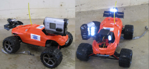 Hydraulic Inspection Vehicle Explorer (HIVE), a radio-controlled car that takes lights and a camera into culverts and transmits inspection data wirelessly to a tablet.